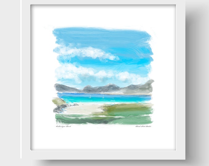 Luskentyre Sands on the Isle of Harris Art Print & Greetings Card