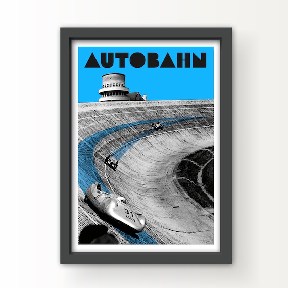 Autobahn Auto Union Art Print