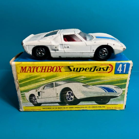 Vintage Matchbox Superfast No 41 GT40 1970 with original box