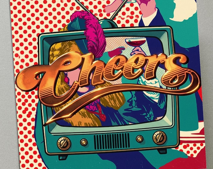Personalised Birthday Card - Cheers Retro TV