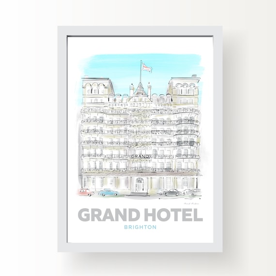 Grand Hotel Brighton Art Print