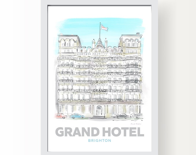 Grand Hotel Brighton Art Print