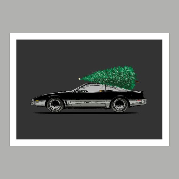 Christmas Knight Rider Greetings Card
