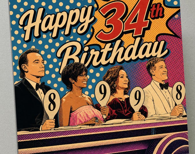 Personalised Birthday Card - Strictly Come Dancing