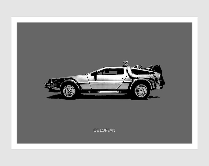 De Lorean Art Print