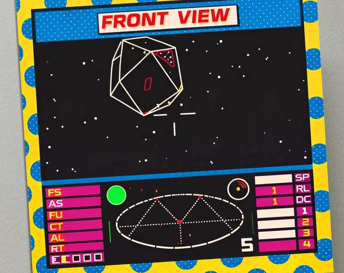 Personalised Birthday Card - Elite space trading video game