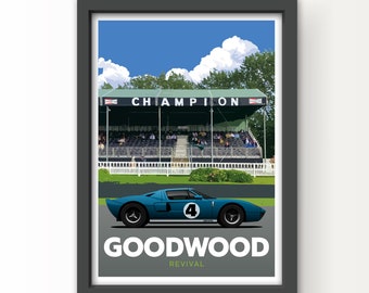 Goodwood Revival Ford GT40 Art Print