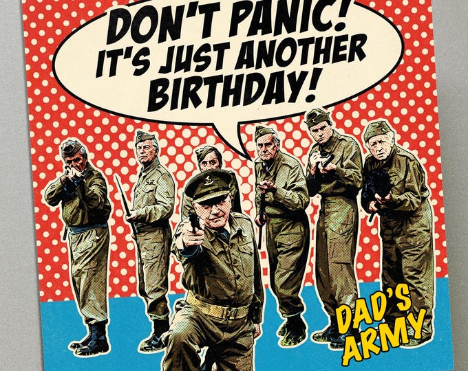 Personalised Birthday Card - Dad's Army