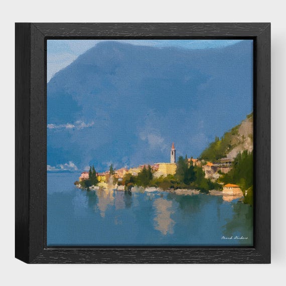 Varenna, Lake Como, Italy  - Framed Printed Canvas