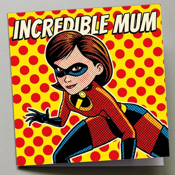 Personalised Retro Mum Mother's Day Card – Comic Style Greeting