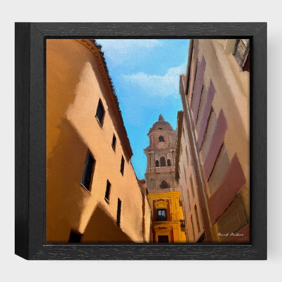 Malaga Spain  - Framed Printed Canvas