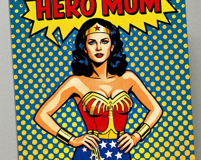 Personalised Mother's Day Card - Retro Wonder Women