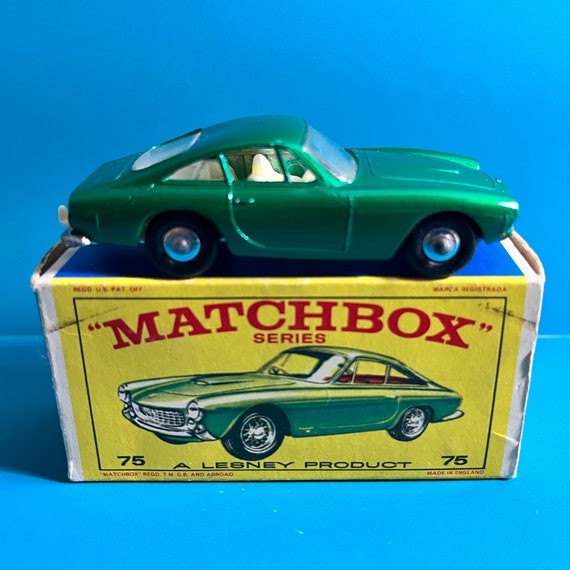 Vintage Matchbox Lesney No 75 Ferrari Berlinetta 1965 Original E-type box