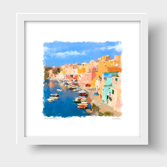 Procida Island, Campania, Italy Art Print & Greetings Card
