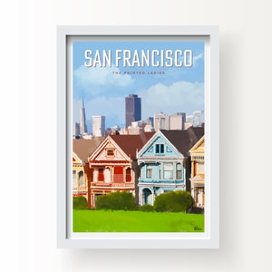 Stampa artistica di San Francisco e biglietto di auguri
