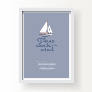 Three Sheets to the Wind Wall Art Print