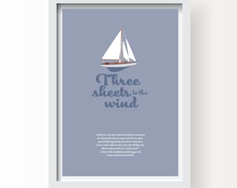 Three Sheets to the Wind Wall Art Print