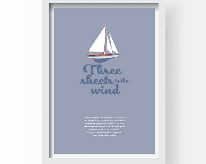 Three Sheets to the Wind Wall Art Print