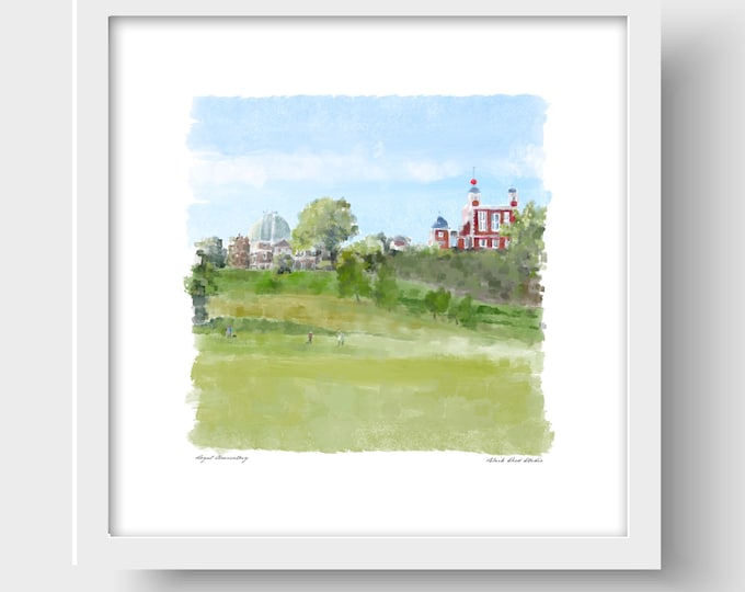 Royal Observatory, Greenwich, London Art Print & Greetings Card