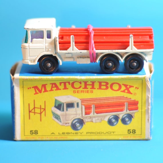 Vintage Matchbox Lesney No 58c DAF Girder Truck 1968 with original box