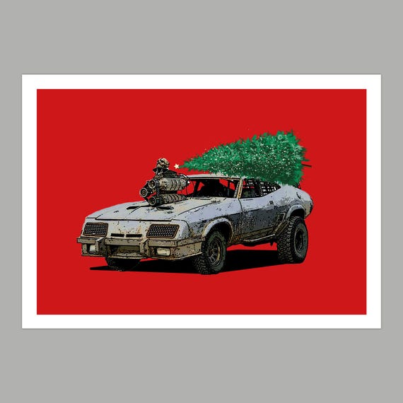 Christmas Mad Max Greetings Card