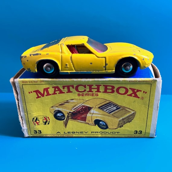 Vintage Matchbox Lesney No 33c Lamborghini Miura 1969 Original box