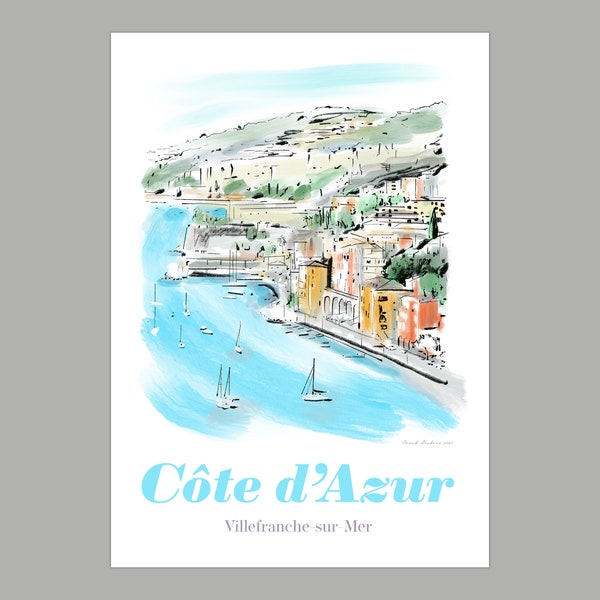 French Riviera Greetings Card