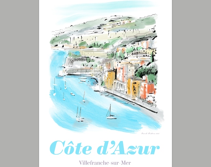 French Riviera Greetings Card