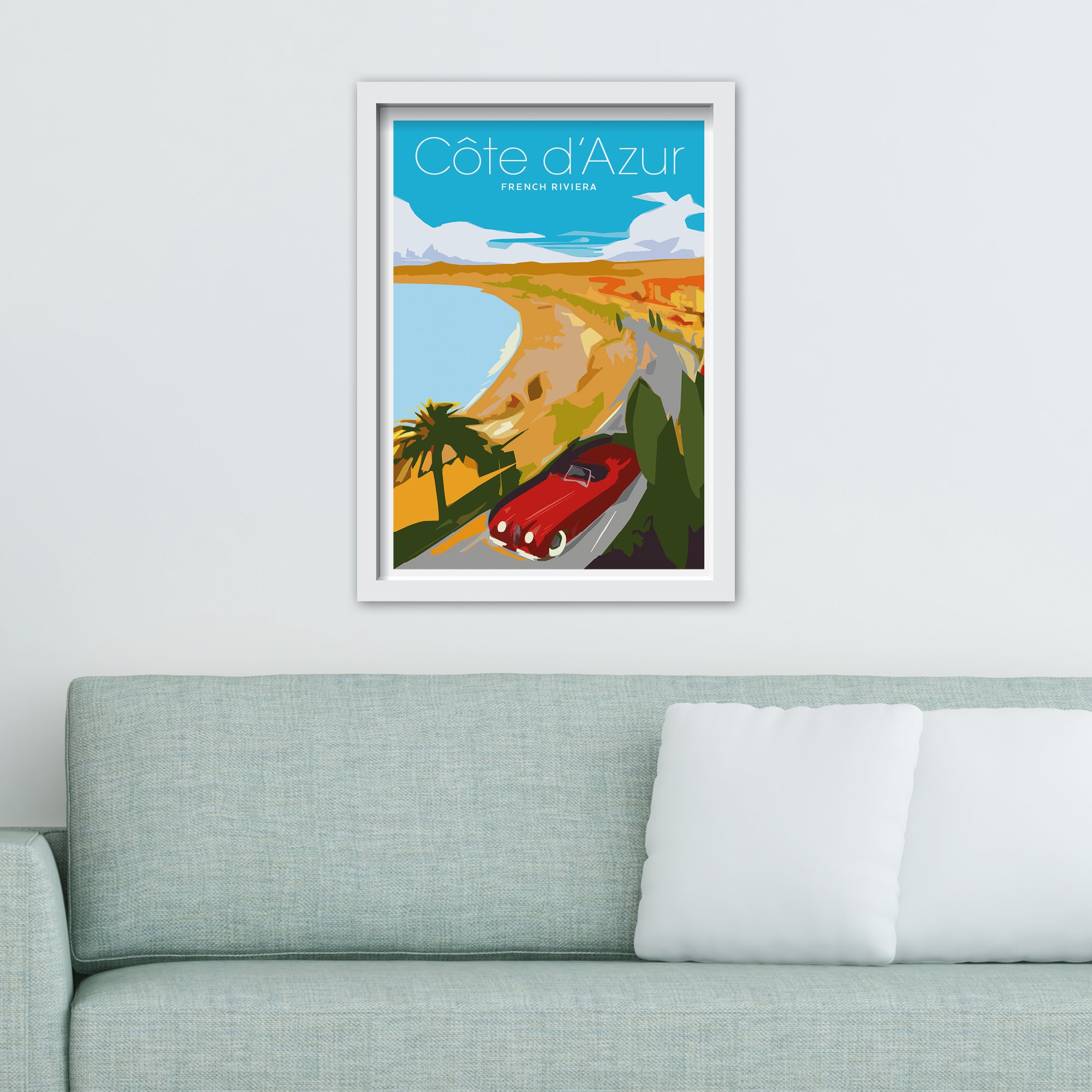 Cote d'Azur French Riviera Art Print