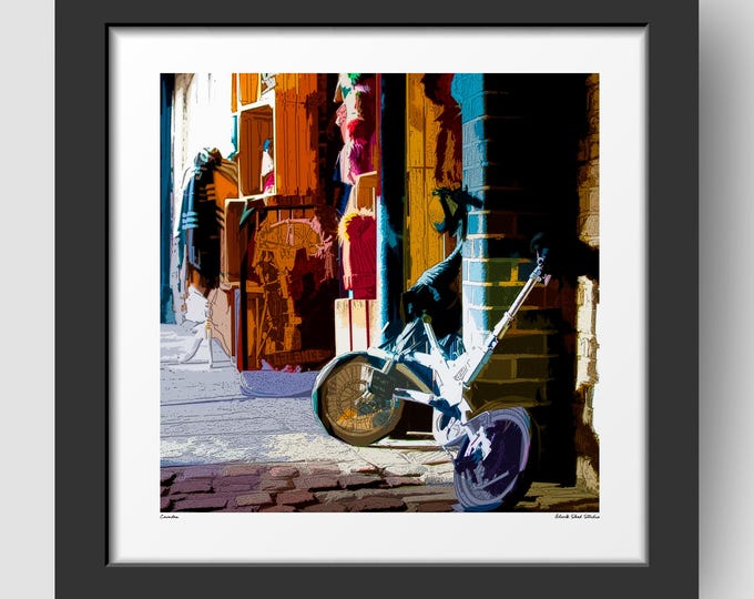 Camden Market London Art Print & Greetings Card