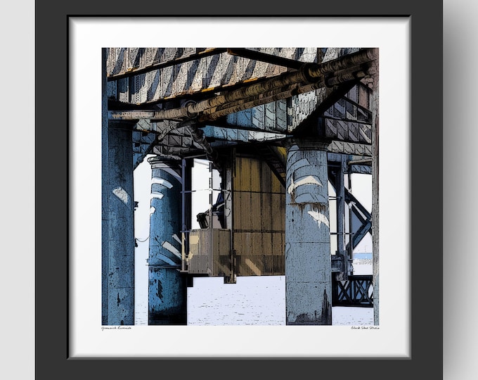 Greenwich Riverside London Art Print & Greetings Card