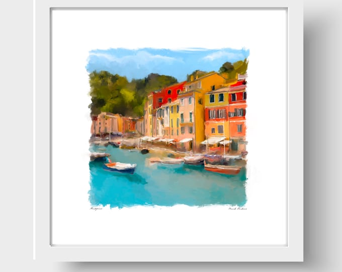 Portofino, Italy Art Print & Greetings Card