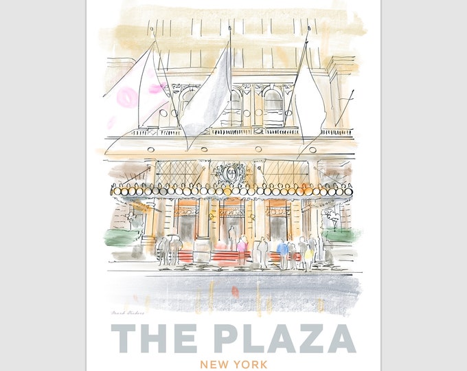 Plaza Hotel New York Digital Instant Download image