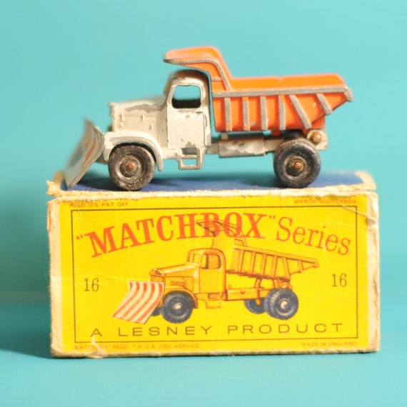 Vintage Matchbox Lesney Scammell snowplough No. 16c with original box