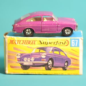Vintage Matchbox Superfast No 67a Volkswagen 1970. Original Box