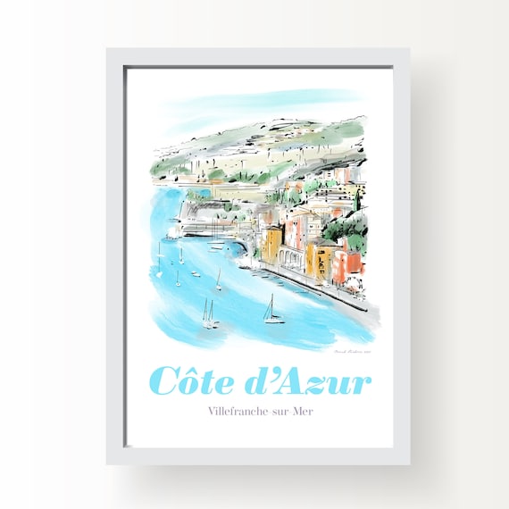 French Riviera Art Print