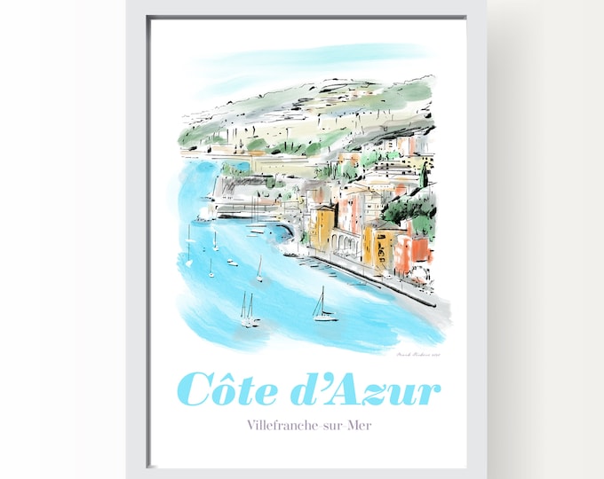 French Riviera Art Print