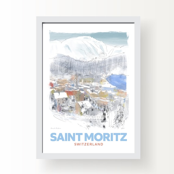 Saint Moritz Switzerland Art Print