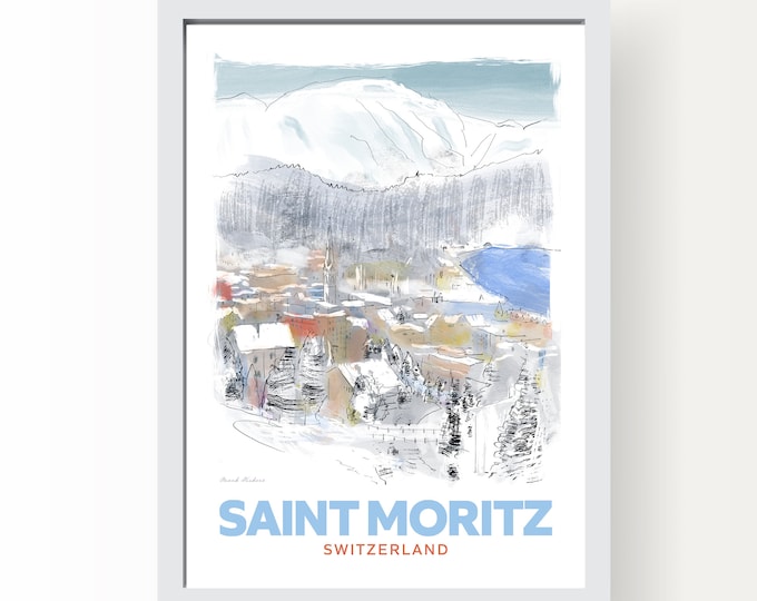 Saint Moritz Switzerland Art Print