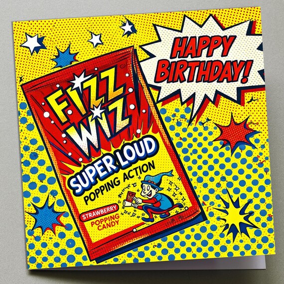 Personalised Birthday Card - Fizz Wiz