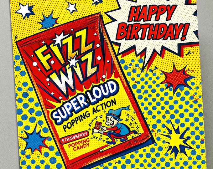 Personalised Birthday Card - Fizz Wiz