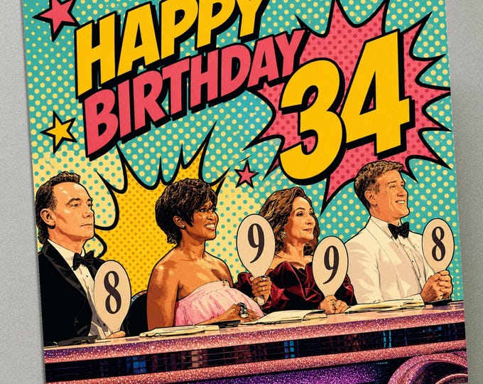 Personalised Birthday Card - Strictly Come Dancing