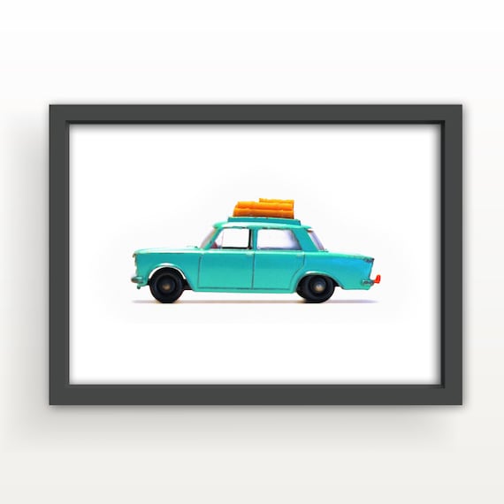 Vintage Matchbox Fiat 1500 1965 Art Print & Greetings Card