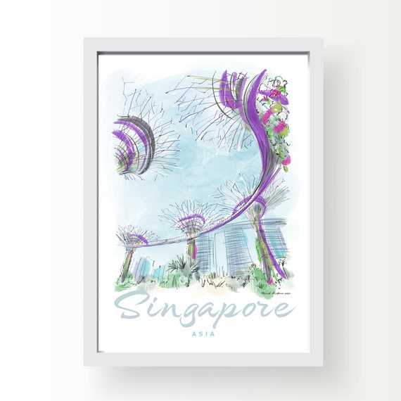 Singapore Gardens by the Bay Art Print
