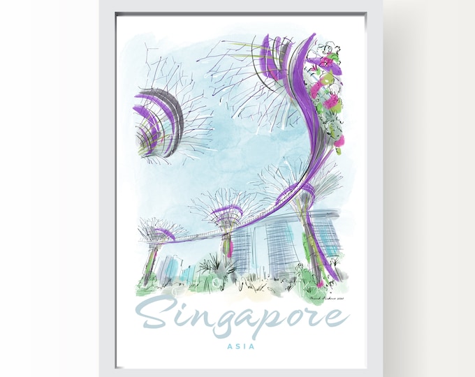 Singapore Gardens by the Bay Art Print