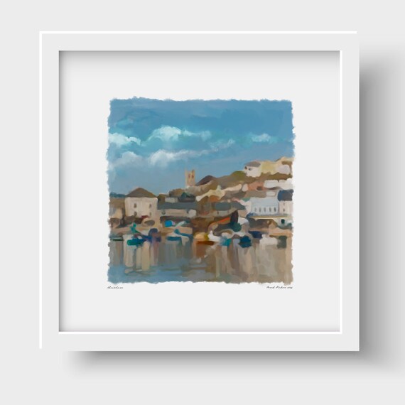 Brixham Devon Art Print & Greetings Card