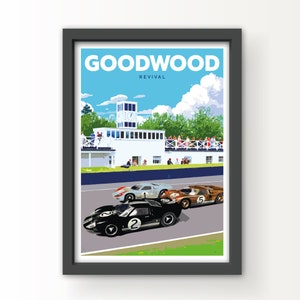 Goodwood Revival Le Mans 1966 Kunstdruck