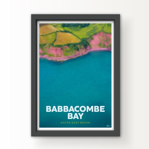 Babbacombe Bay South East Coast Devon ArtPrint