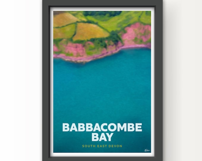 Babbacombe Bay South East Coast Devon ArtPrint
