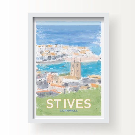 St Ives Cornwall Fine Art Print, Greetings Card & Postcard